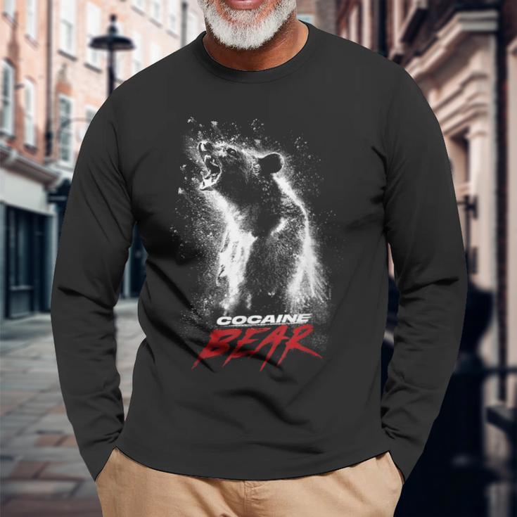 コカインベア ポスター 長袖Tシャツ 高齢者への贈り物