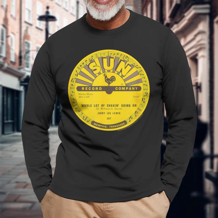 サンレコードビニールジェリー・リー・ルイスホール・ロット・オブ・シェイキン 長袖Tシャツ 高齢者への贈り物