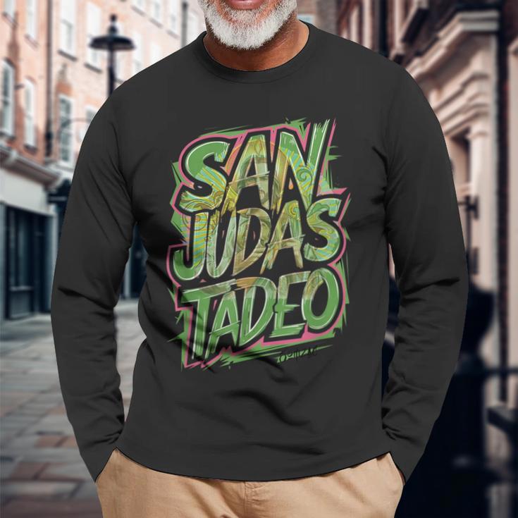 サン・ジューダス・タデオ-プロテクション 長袖Tシャツ 高齢者への贈り物