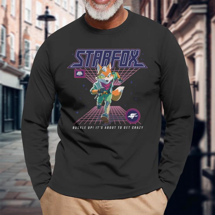 ザ・スーパーマリオギャラクシー・ムービーtarfox About To Get Crazy 長袖Tシャツ 高齢者への贈り物