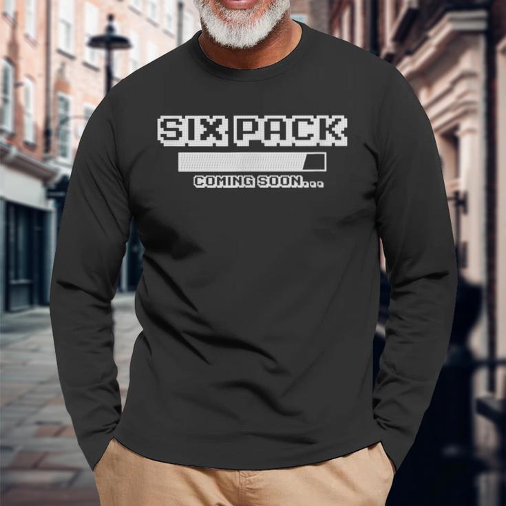 シックスパック 腹筋tシャツ、面白い6パック 腹筋tシャツ 長袖Tシャツ 高齢者への贈り物