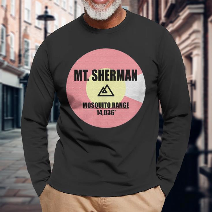 シャーマン山 コロラド 長袖Tシャツ 高齢者への贈り物