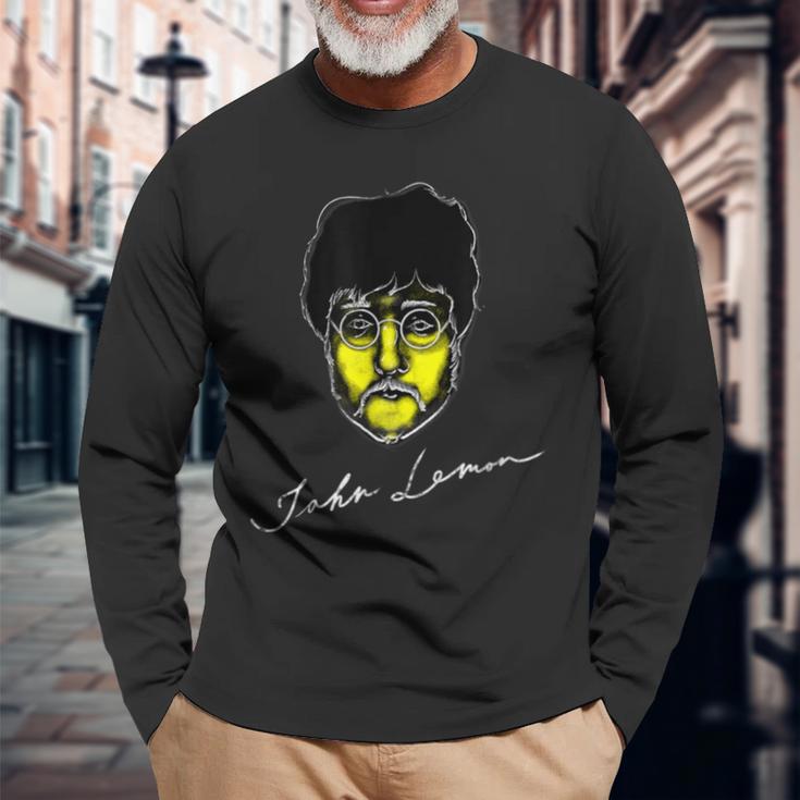 ジョンレモン デザイン ギフト 長袖Tシャツ 高齢者への贈り物
