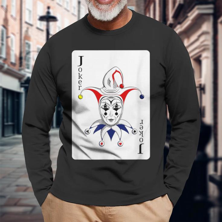 ジョーカーtシャツ トランプ 長袖Tシャツ 高齢者への贈り物