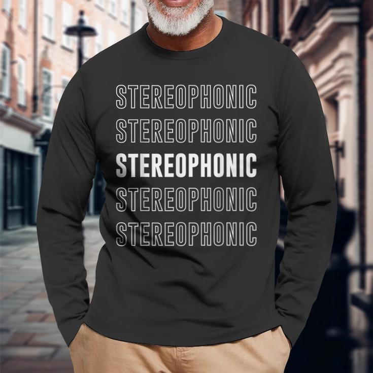 ステレオフォニック 長袖Tシャツ 高齢者への贈り物