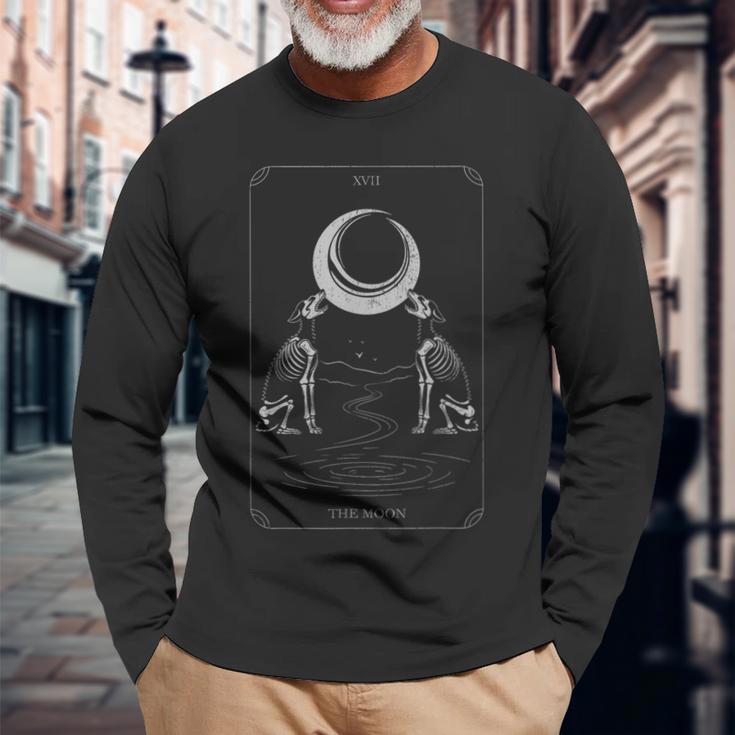 スピリチュアルなタロットカード ミスティカル エッジー エソテリック ストリートウェア 長袖Tシャツ 高齢者への贈り物
