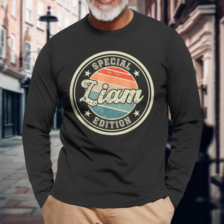 スペシャルエディション リアムの面白いことわざ ファーストネーム リアム 長袖Tシャツ 高齢者への贈り物