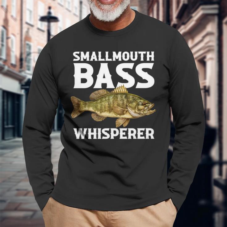 スモールマウスバス ウィスパラー コクチバス 長袖tシャツ 長袖Tシャツ 高齢者への贈り物