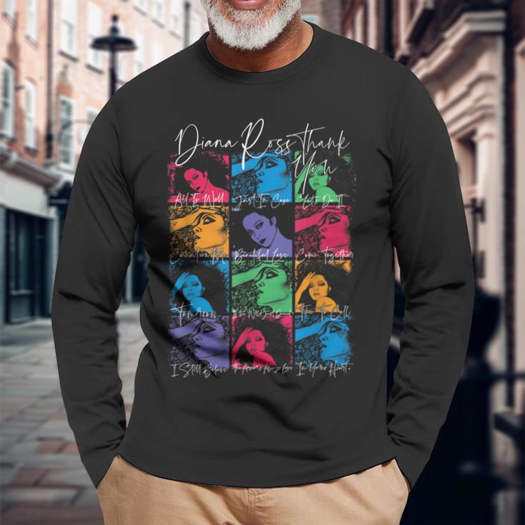 ダイアナ・ロス 12角 長袖Tシャツ 高齢者への贈り物