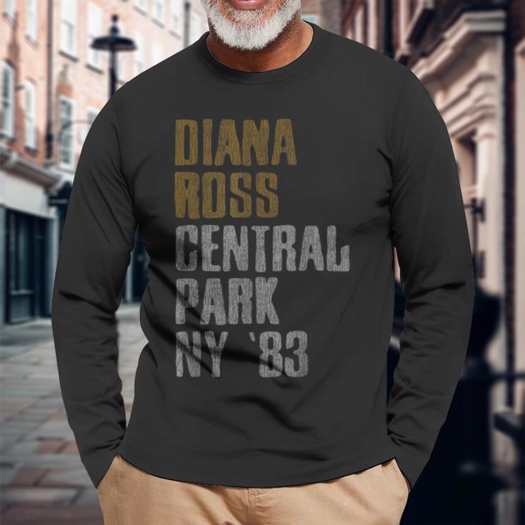 ダイアナ・ロス セントラルパーク 1983 長袖Tシャツ 高齢者への贈り物
