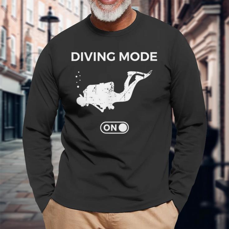 ダイビングモード スキューバダイビングインストラクターダイビング 長袖Tシャツ 高齢者への贈り物