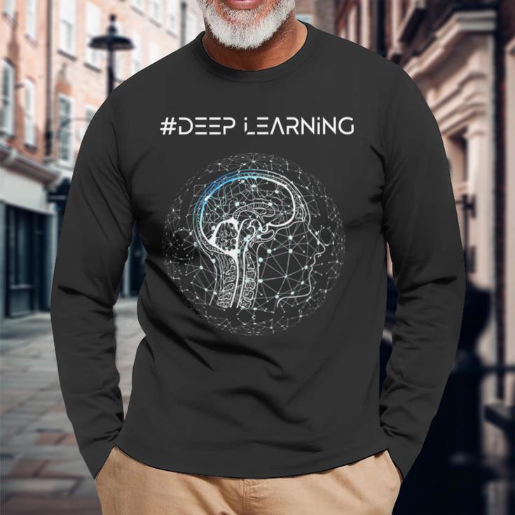 ディープラーニング データサイエンス 機械学習 Ai 長袖Tシャツ 高齢者への贈り物