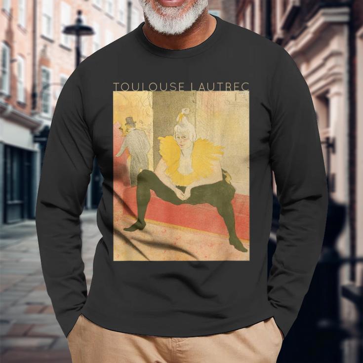 トゥールーズ・ロートレック Theeated Clowness 長袖Tシャツ 高齢者への贈り物