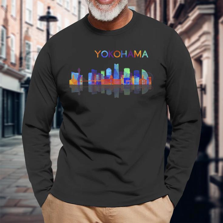 トラベル アジア 日本 横浜 東京 日本の休暇 お土産 長袖Tシャツ 高齢者への贈り物