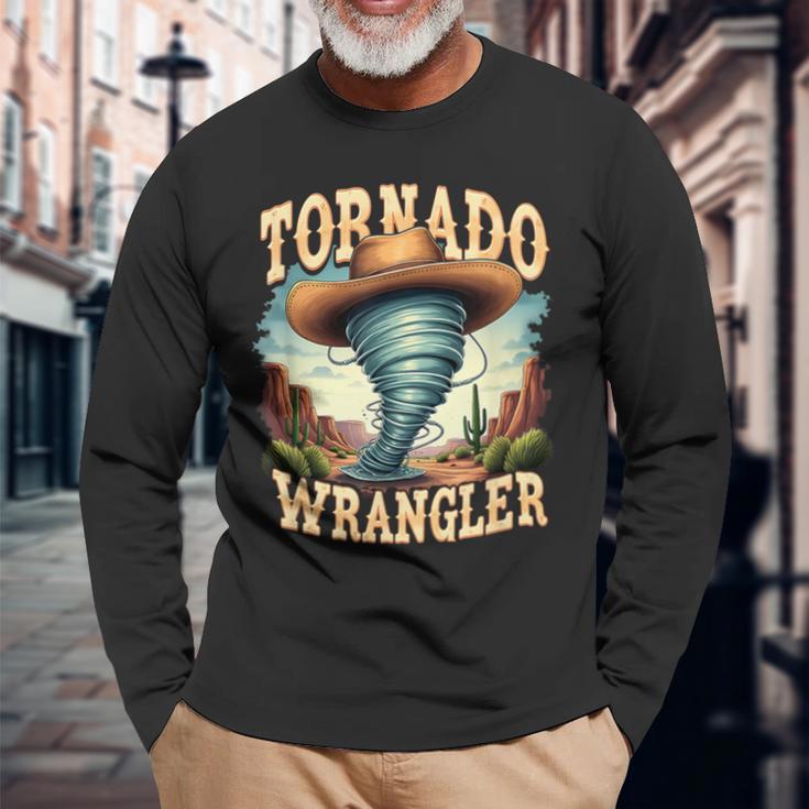 トルネード ラングラー カウボーイ ラングラー レディース メンズ キッズ 長袖Tシャツ 高齢者への贈り物