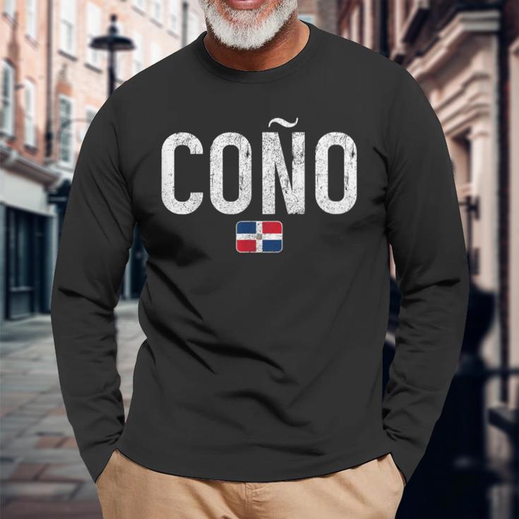 ドミニカ共和国 プライド コノ 面白い 長袖Tシャツ 高齢者への贈り物