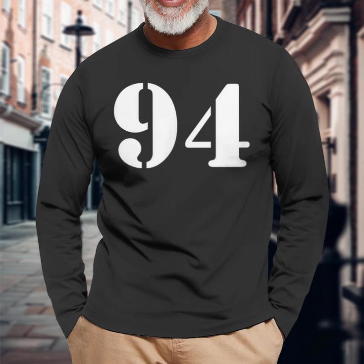 ナインティフォー 数字 94 ナンバー 長袖Tシャツ 高齢者への贈り物