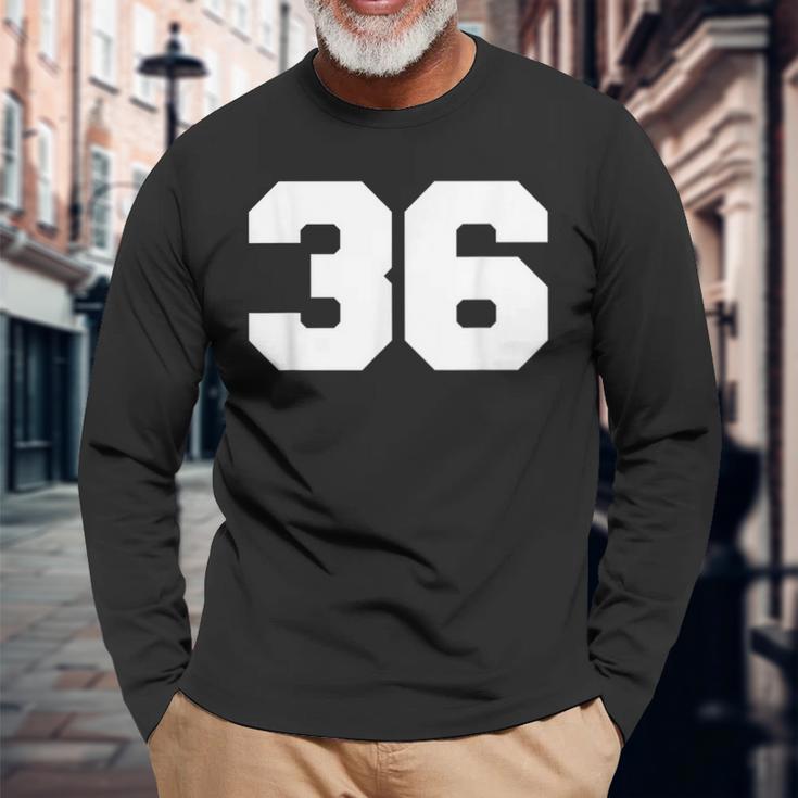 ナンバー36 スポーツジャージプレーヤー 36 ファンフロントプリント 代表チーム 長袖Tシャツ 高齢者への贈り物