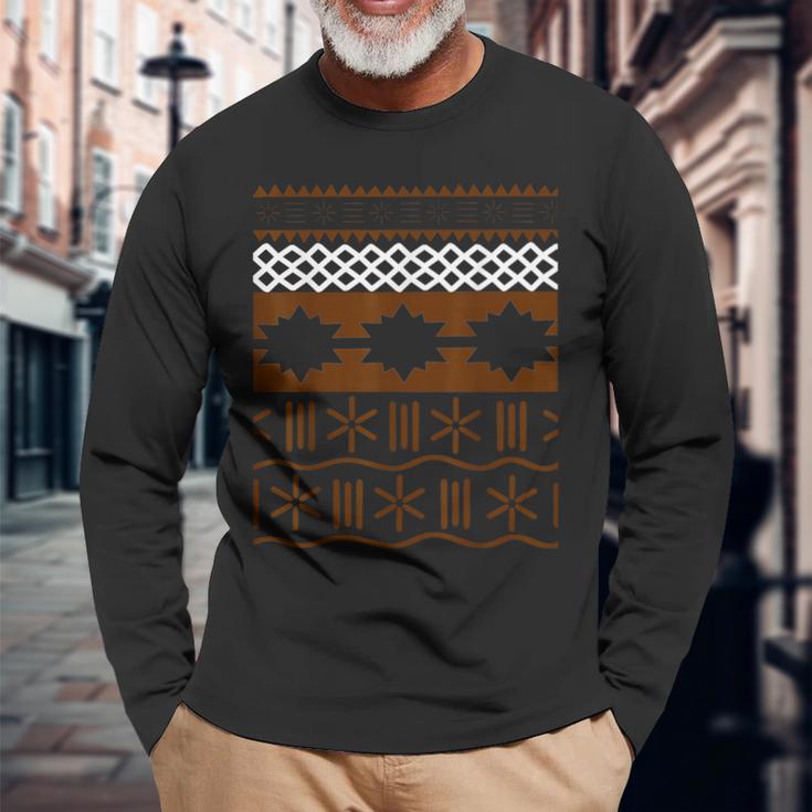 ハワイポリネシア柄tシャツ 長袖Tシャツ 高齢者への贈り物