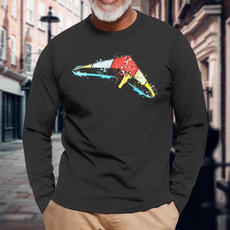 ハング グライダー デルタ グライダー グライダー ハング グライダー 長袖Tシャツ 高齢者への贈り物