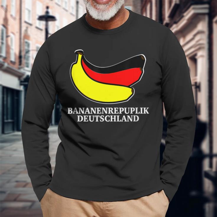 バナナギフト Ddr Brd 政治 ギフト バナナ共和国 ドイツ 長袖Tシャツ 高齢者への贈り物