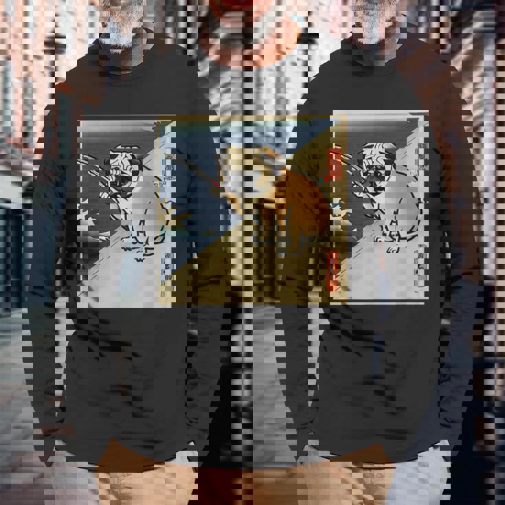 パグ 犬 面白いtシャツ イヌ 釣り メンズ おもしろ 面白い 服 おもしろグッズ 文字tシャツ ネタ 海釣り 川釣り 長袖Tシャツ 高齢者への贈り物