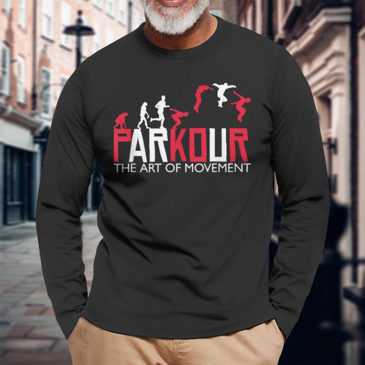 パルクール パルクール フレーランニング パルクール トレーサー 長袖Tシャツ 高齢者への贈り物