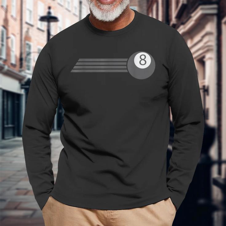 ビリヤードオールプレーン 長袖Tシャツ 高齢者への贈り物