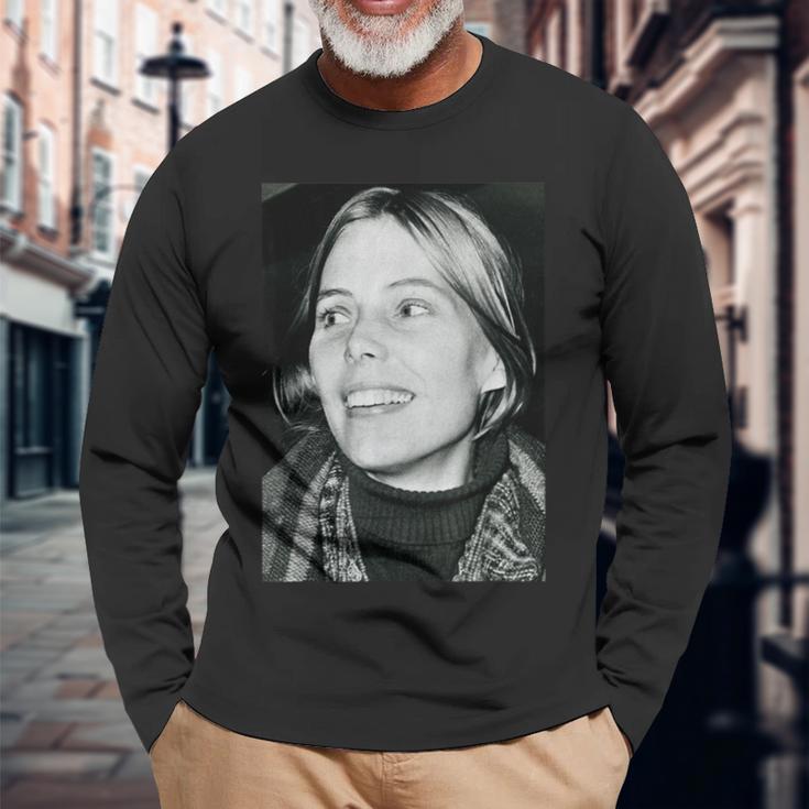 フォーク・シンガー、ジョニ・ミッチェル・クラウズ・エラ 1969 長袖Tシャツ 高齢者への贈り物