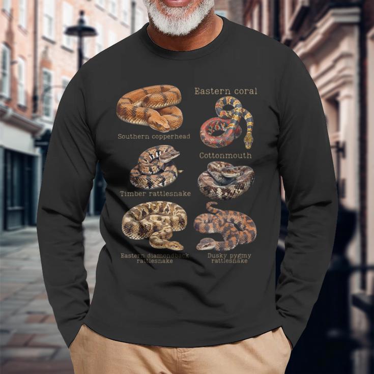 フロリダ 毒蛇 キッズ 教育用 毒の生活 長袖Tシャツ 高齢者への贈り物