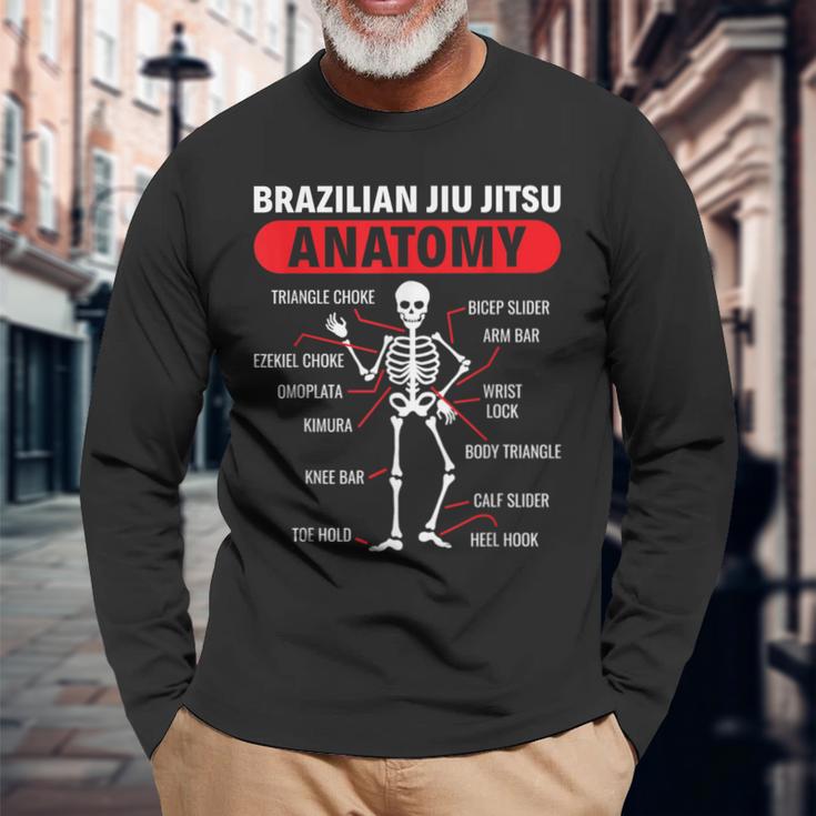 ブラジリアン柔術 解剖学 ブラジリアン柔術 長袖Tシャツ 高齢者への贈り物