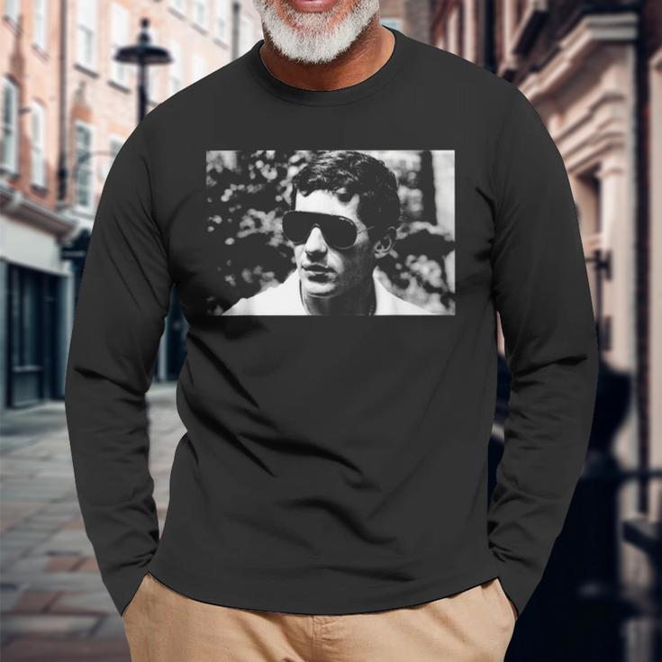 ブラジルのレーシングドライバー アイルトン・セナ 1985 長袖Tシャツ 高齢者への贈り物