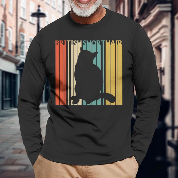 ブリティッシュショートヘア ブリティッシュショートヘア 長袖Tシャツ 高齢者への贈り物