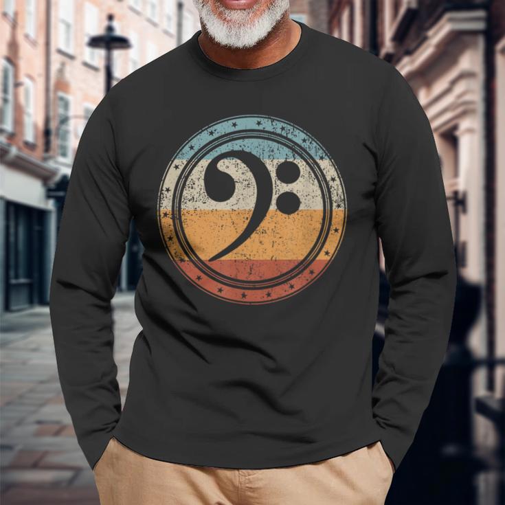 ヘ音記号 Bass Clef Bassoholic ベースギタープレーヤーのベーシストのコレクターのためのギフトbass 長袖Tシャツ 高齢者への贈り物