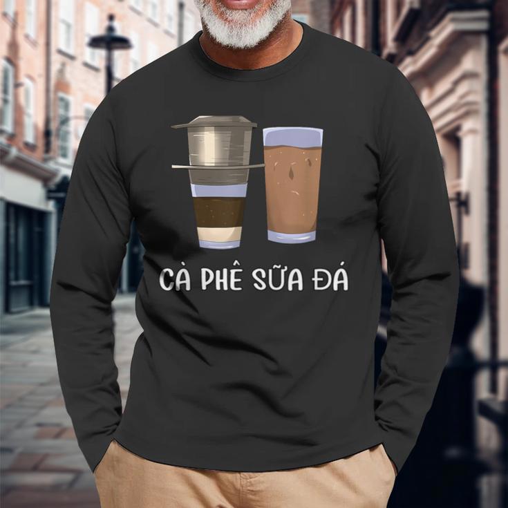 ベトナム ベトナム式フィルターコーヒー ベトナム式アイスコーヒー 長袖Tシャツ 高齢者への贈り物