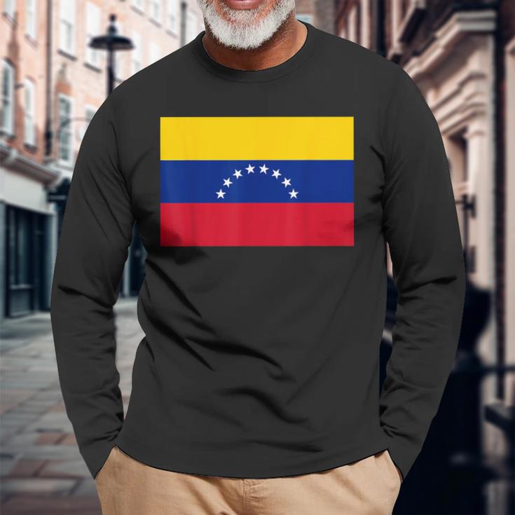 ベネズエラの国旗 長袖Tシャツ 高齢者への贈り物