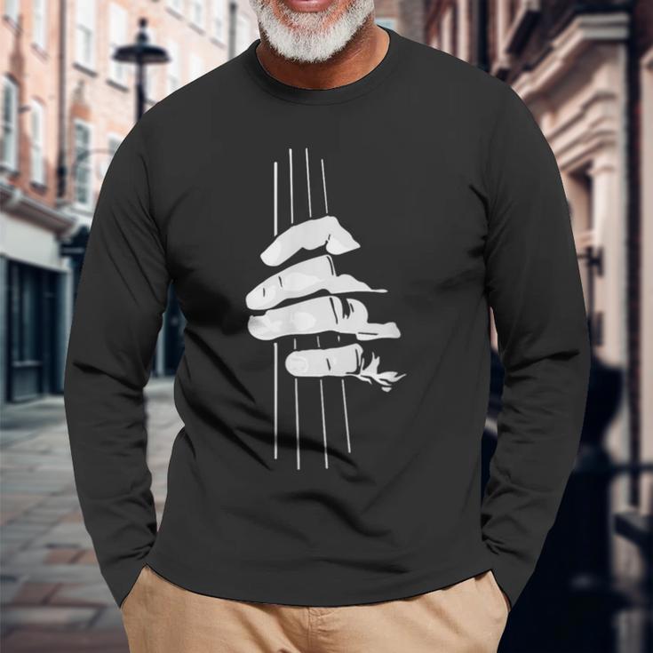 ベーシストのためのコントラバス奏者のミュージシャンギフト Double Bass Bassist 長袖Tシャツ 高齢者への贈り物