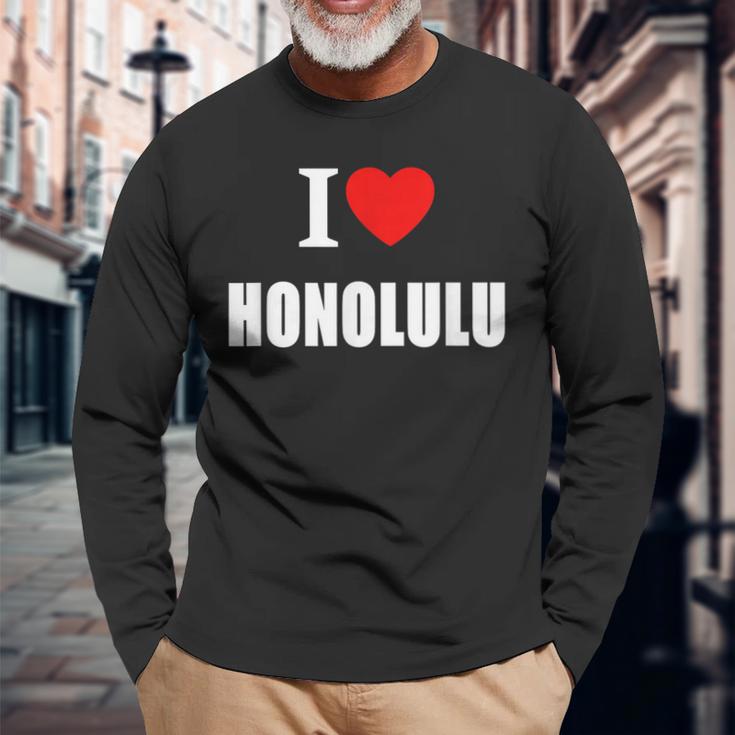 ホノルル お土産 思い出 長袖Tシャツ 高齢者への贈り物