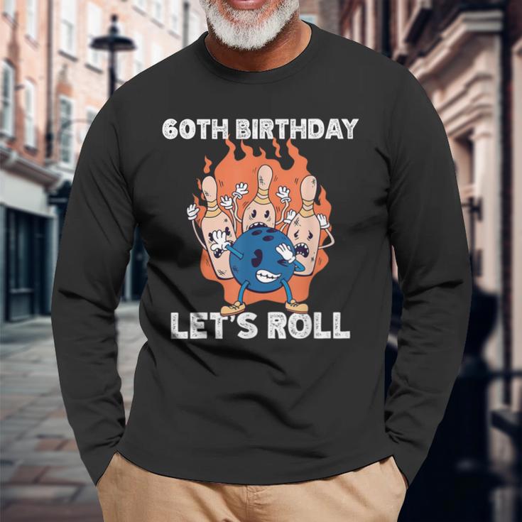 ボウリング 誕生日会 還暦祝い ボウラー お祝い 長袖Tシャツ 高齢者への贈り物
