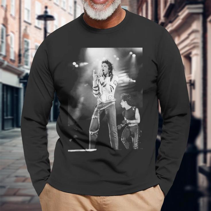 マイケル・ジャクソン Live At Aintree Bad Tour 1988 長袖Tシャツ 高齢者への贈り物