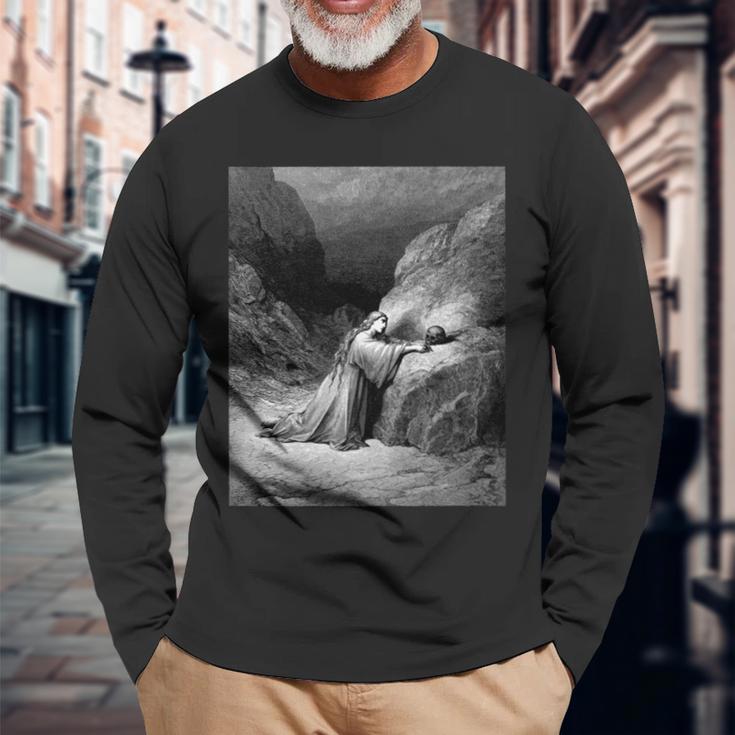 マグダラのマリア・ギュスターヴ・ドーレ ロマン主義 聖書芸術 長袖tシャツ 長袖Tシャツ 高齢者への贈り物