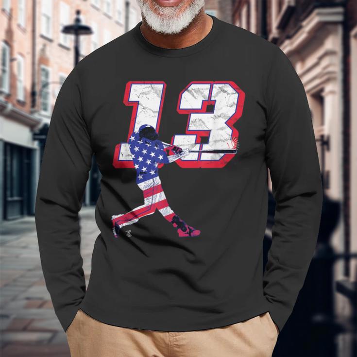 マックスマンシーフラッグのシルエットゲームデー 長袖Tシャツ 高齢者への贈り物