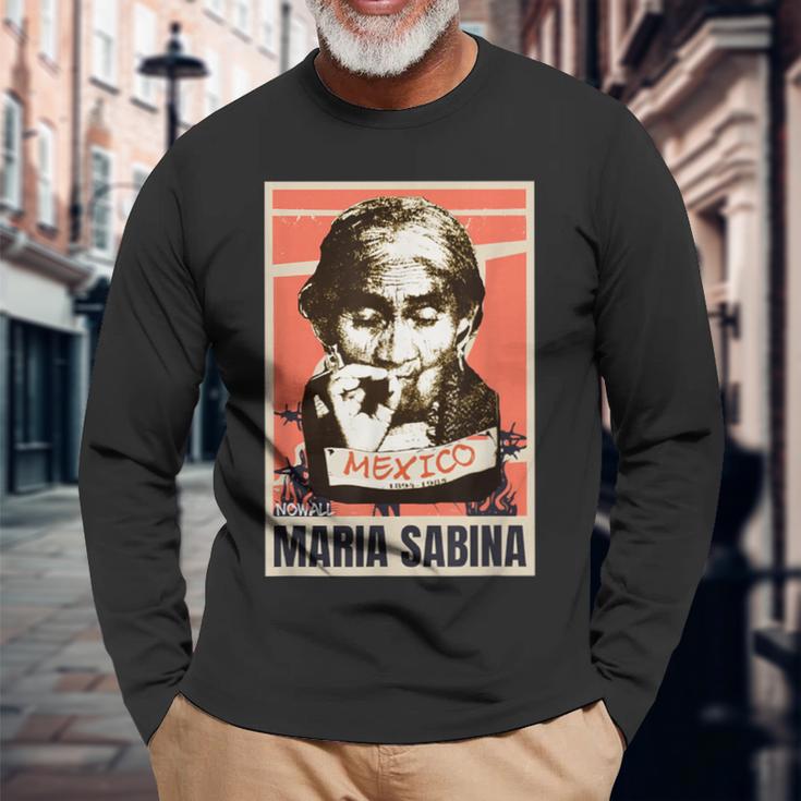 マリア・サビーナ、メキシコ 長袖Tシャツ 高齢者への贈り物