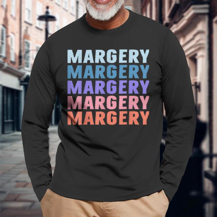 マージェリー 面白いギフト名 名前入り 長袖Tシャツ 高齢者への贈り物