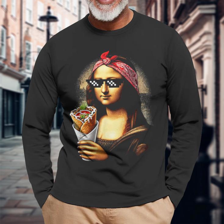 モナリザ ドネルケバブ 長袖Tシャツ 高齢者への贈り物
