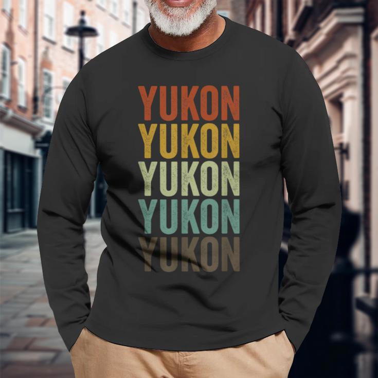 ユーコンシティレトロ 長袖Tシャツ 高齢者への贈り物