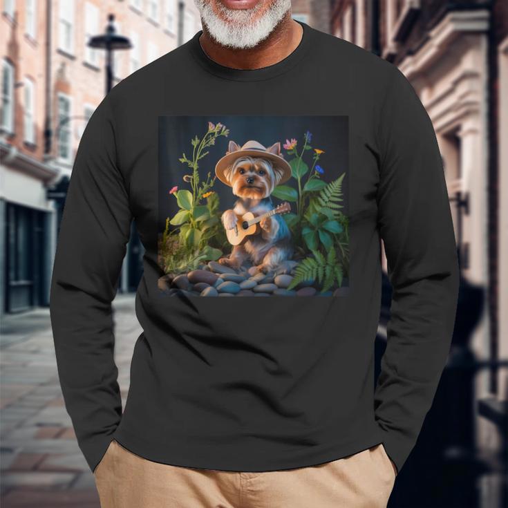 ヨーキー 犬 ヨーキー 物事 遊ぶ ビンゴ ヨーキー スタッフ ヨーキー 長袖Tシャツ 高齢者への贈り物