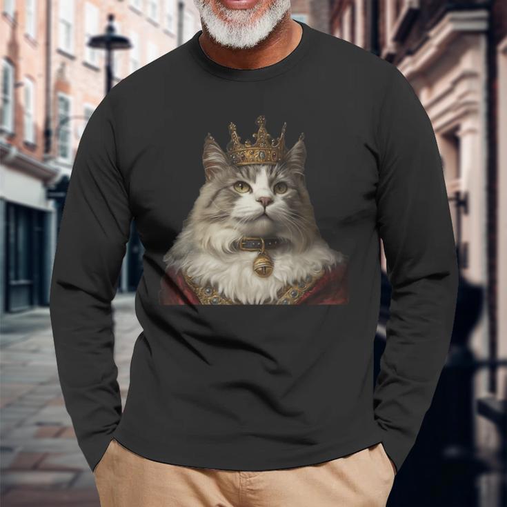 ラガマフィンキャッツ ラガマフィン猫 長袖Tシャツ 高齢者への贈り物