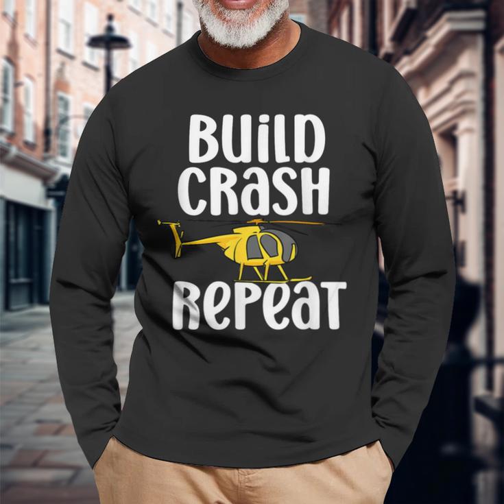 ラジコン ヘリコプター 模型 ヘリコプター リモコン ヘリコプター 長袖Tシャツ 高齢者への贈り物