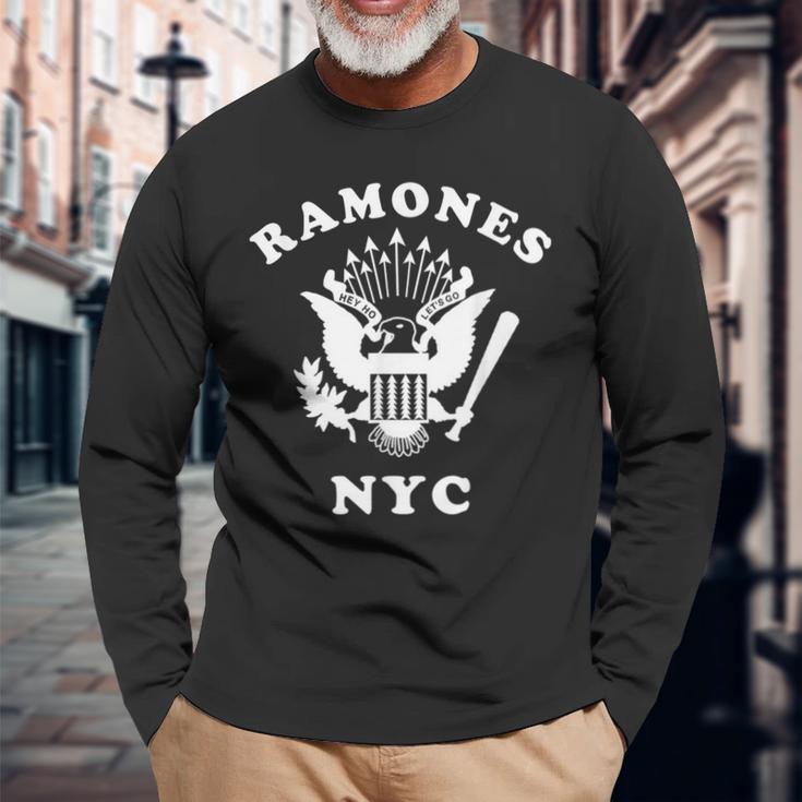 ラモーンズ Nyc 長袖Tシャツ 高齢者への贈り物